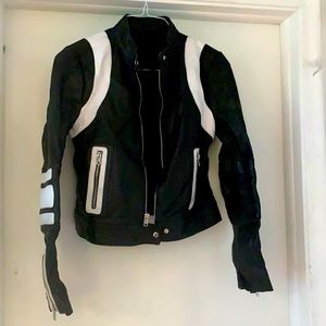 ANDREW MARC LEATHER JACKET XS